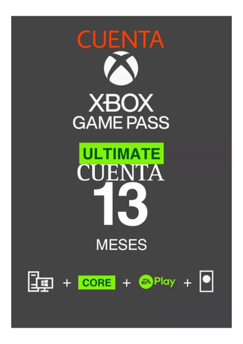 Game Pass Ultimate 12 Meses + 1 Gratis Garantizados