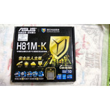 Placa Mãe Asus H81m-k Lga1150 P/ 4ª Geração - Até 16gb Mem.