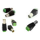 100un Conector Plug Bnc Femea Com Borne Para Cftv