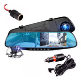 Espejo Retrovisor Universal Dvr 4 PuLG + Camara De Reversa