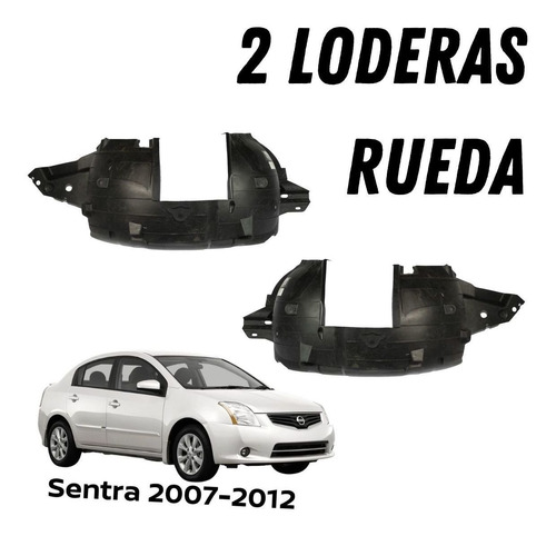 2 Loderas Salpicaderas Sentra 2010 Original