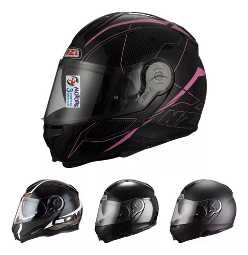 Jm Nuñez Casco Moto Rebatible Moto Nzi Combi Duo Shock Sword