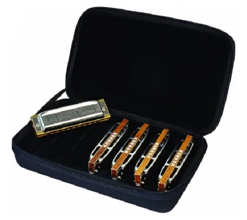 Hohner Set Armónica Blues Harp Do Sol La Re Mi