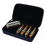 Hohner Set Armónica Blues Harp Do Sol La Re Mi