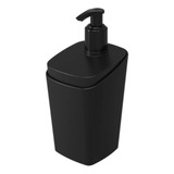 Porta Sabonete Liquido 350ml Square Preto Coza