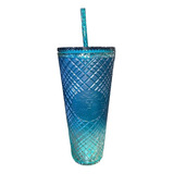 Starbucks Vaso Studded 2023 Primavera Azul Ombre 