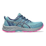 Zapatillas Ascis Gel Venture 9 Mujer Running Gris