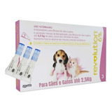 Revolution P/ Cão E Gato Até 2,5 Kg Com 3 Pipetas 1un