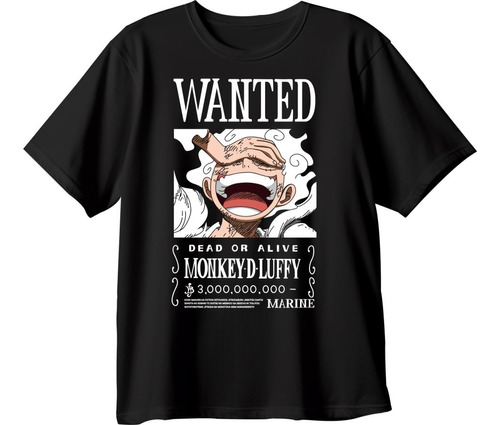 Playera One Piece Luffy Nika 5 Shanks Yonko Wano Anime