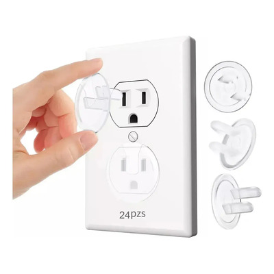 24 Pzas Protectores De Contactos Enchufe Seguros Bebes Niños