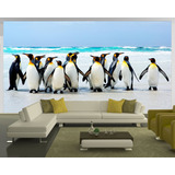 Papel De Parede Animais Pinguins 4,5m² Anm66