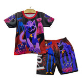 Playera Y Short De Catnap Poppy Playtime Conjunto Infantil