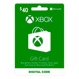 Tarjeta Xbox Gift Card - 40usd - Cuentas Eeuu