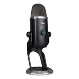 Microfone Condensador Blue Yeti + Caixa, Shock, Usb C E A