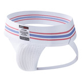 Cueca Jockstrap Masculina Respirável Jockmail Branco