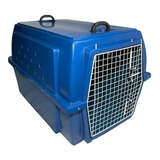 Caixa Transporte Pet N5 Cachorros Grande Com Porta De Aço