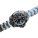 Reloj Rolex Submariner Zafiro Plata 40mm Negro Cristales