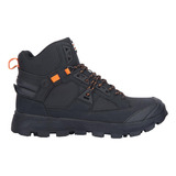 Bota Heavy Goodyear H256 Negro Con Naranja Para Hombre