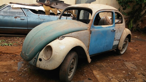 VOLKSWAGEN FUSCA 1964 CARROCERIA ORIGINAL EXCELENTE LATA