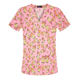 Scrub Vfox Para Mujer, Uniforme De Limpieza Con Dibujos Anim