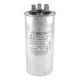 Capacitor Dual 35 + 5 Uf Aire Split Refrigeración Metálico