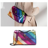 Bolso De Hombro Eagle Head Retro Rainbow