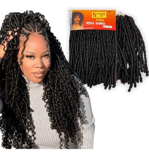 Cabelo Nina Softex Pacotão 400gr 5x1 Original Crochet Braids