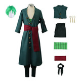 Cosplay Roronoa Zoro One Piece Disfraz Anime Incluye Peluca 