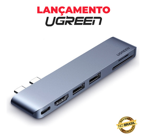 Ugreen Hub Adaptador Usb C 6 Em 2 Macbook Pro E Air 4k/30hz