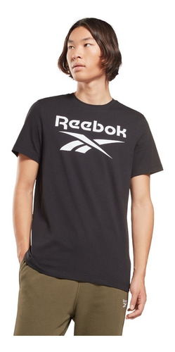 Playera Reebok Identity Deportiva Color Negro Para Hombre