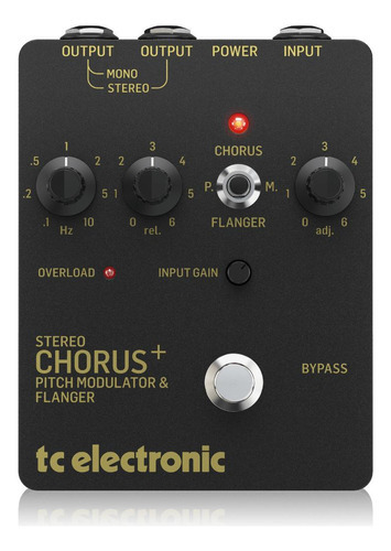 Pedal P/guitarra/contrabajo Scf Gold Chorus Tc Eletronic