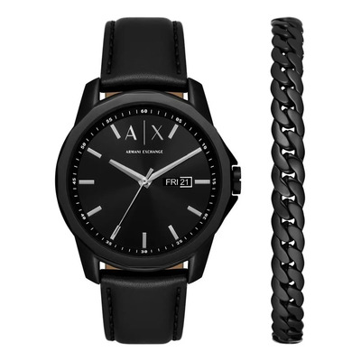 Set Reloj Hombre Ax Banks Cuero 3m | Envío gratis