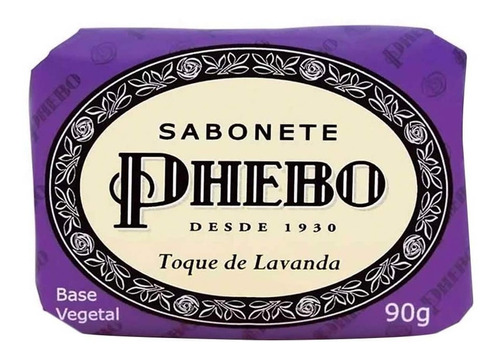 Sabonete Barra Glicerinado Toque De Lavanda 90g Phebo