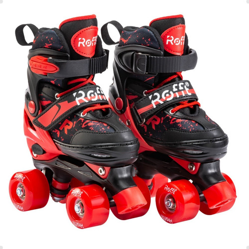 Patin Rollers Quad Extensible Rofft 4 Ruedas Bota Acolchada