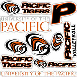 Pegatina De Universidad De Pacific Uop Tigers, Pegatina...