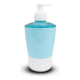 Porta Sabonete Líquido De Plástico 400ml Cor Azul