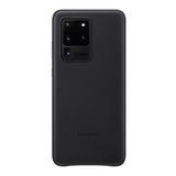 Funda De Piel Samsung Leather Cover Galaxy S20 Ultra Color Negro
