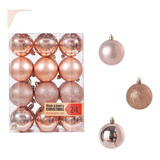 24p 6cm Esferas Navideñas De Decoración Adorno Árbol Navidad