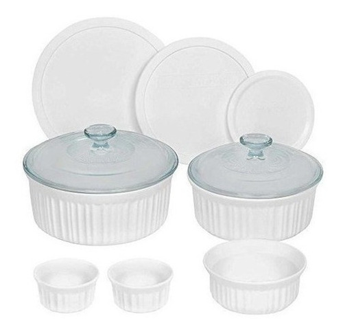 Juego De Utensilios Para Hornear Corningware French White