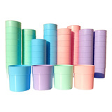 48 Vasos Plasticos De Colores Alta Calidad Directo Fabrica
