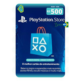 Gift Card Playstation Cartao Psn Br R$ 500 Reais