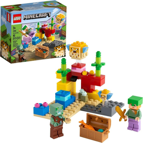 Lego Minecraft The Coral Reef Arrecife De Coral  92 P