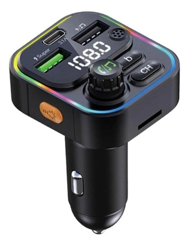 Transmisor Fm Bluetooth Carro Radio Receptor Audio Usb Mp3