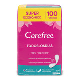 Protectores Diarios Carefree Todos Los Días  100 U