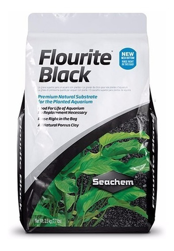 Sustrato Flourite Black 3.5kgs Seachem Plantado Acuarios