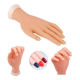 Mão Flexível Silicone Treino Alongamento Unhas Porcelana 1un