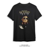 Polera Estamada Michael Jackson King Of Pop - Dtf