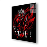 Cuadro Metalico Majin Vegeta Rojo Dragon Ball Aluminio 30x40