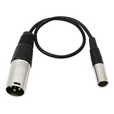 Cable Micrófono Mini Xlr Macho A Xlr Macho 3pin(0.3m)