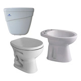 Ferrum Inodoro Andina Corto Bidet Tapa Asiento Deposito Baco